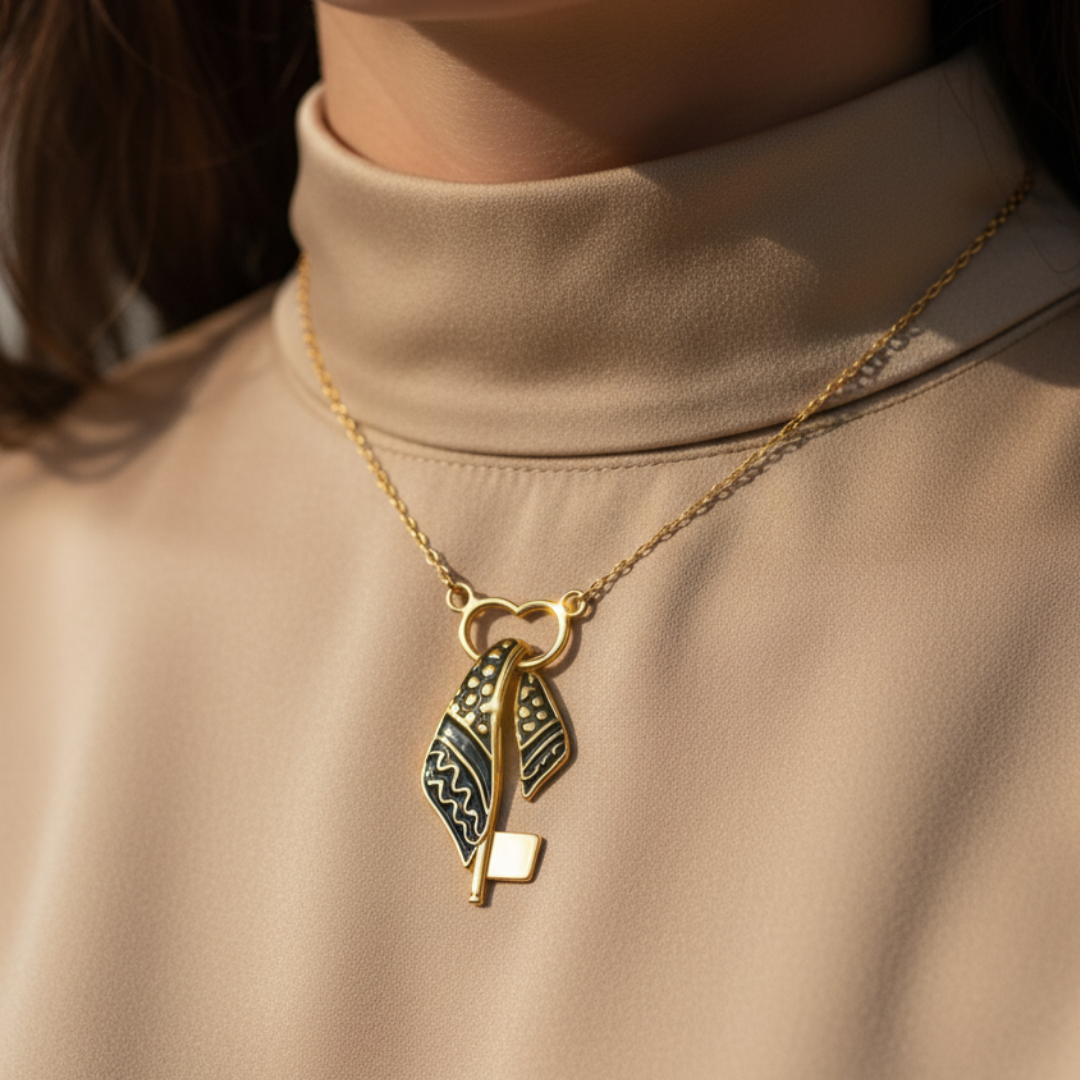 Barakah Keffiyeh Key Necklace