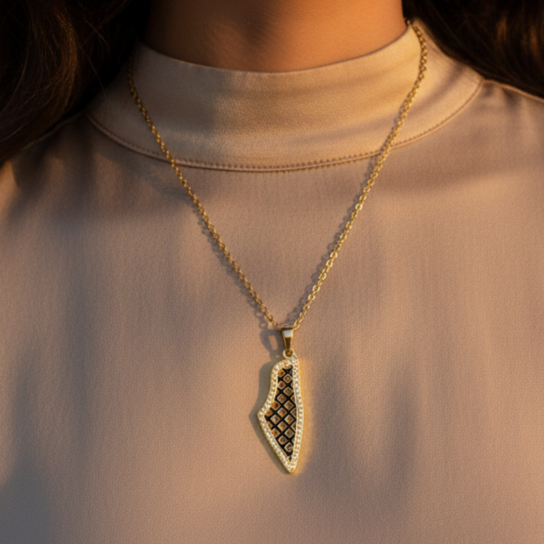 Barakah Palestine Keffiyeh Necklace