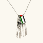 Silver Keffiyeh Necklace