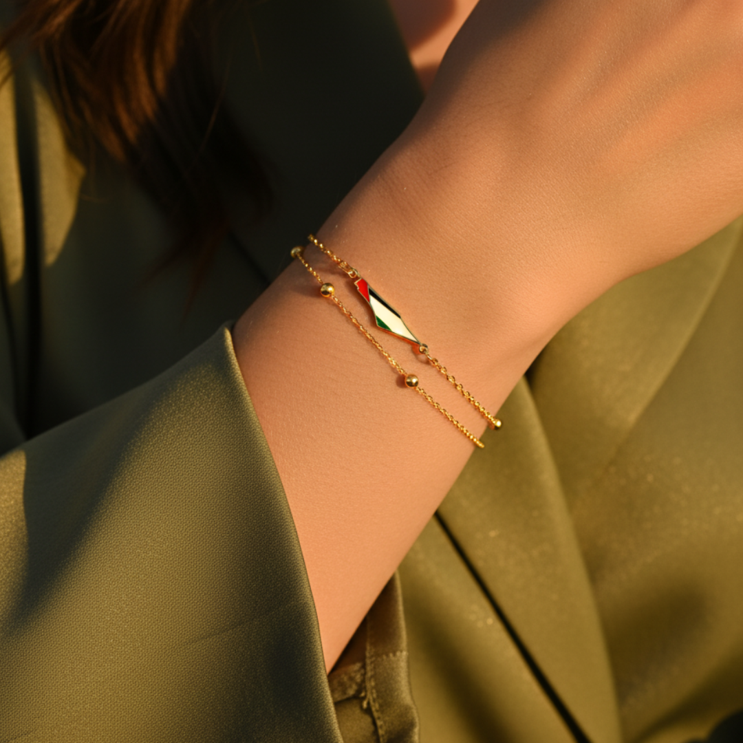 Barakah Palestine Map Bracelet