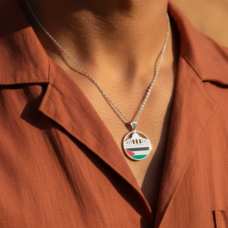 Barakah Palestine Mosque Necklace