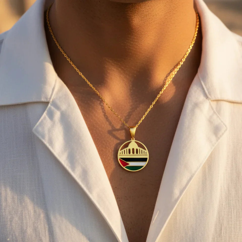 Barakah Palestine Mosque Necklace
