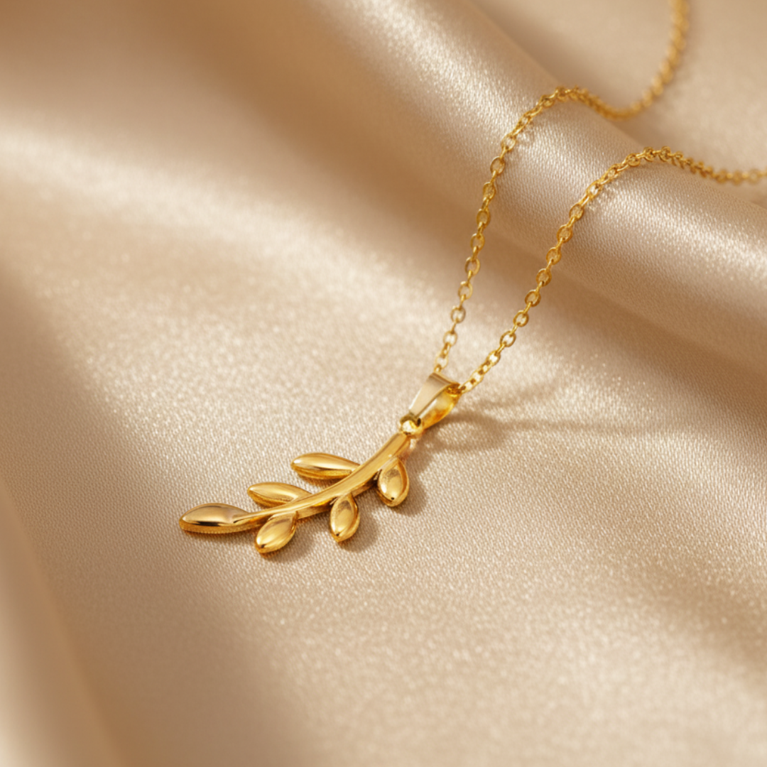 Barakah Palestine Olive Branch Necklace