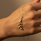Barakah Palestine Olive Branch Necklace