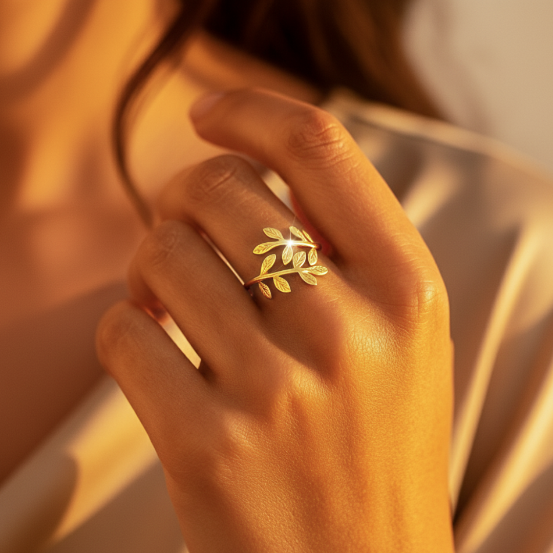 Barakah Palestine Olive Leaf Ring