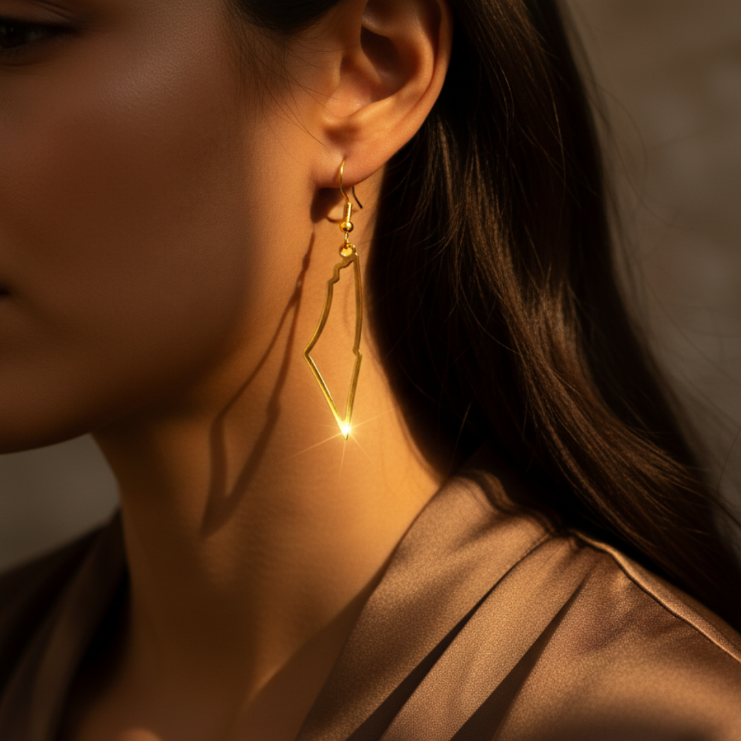Barakah Palestine Outline Earrings