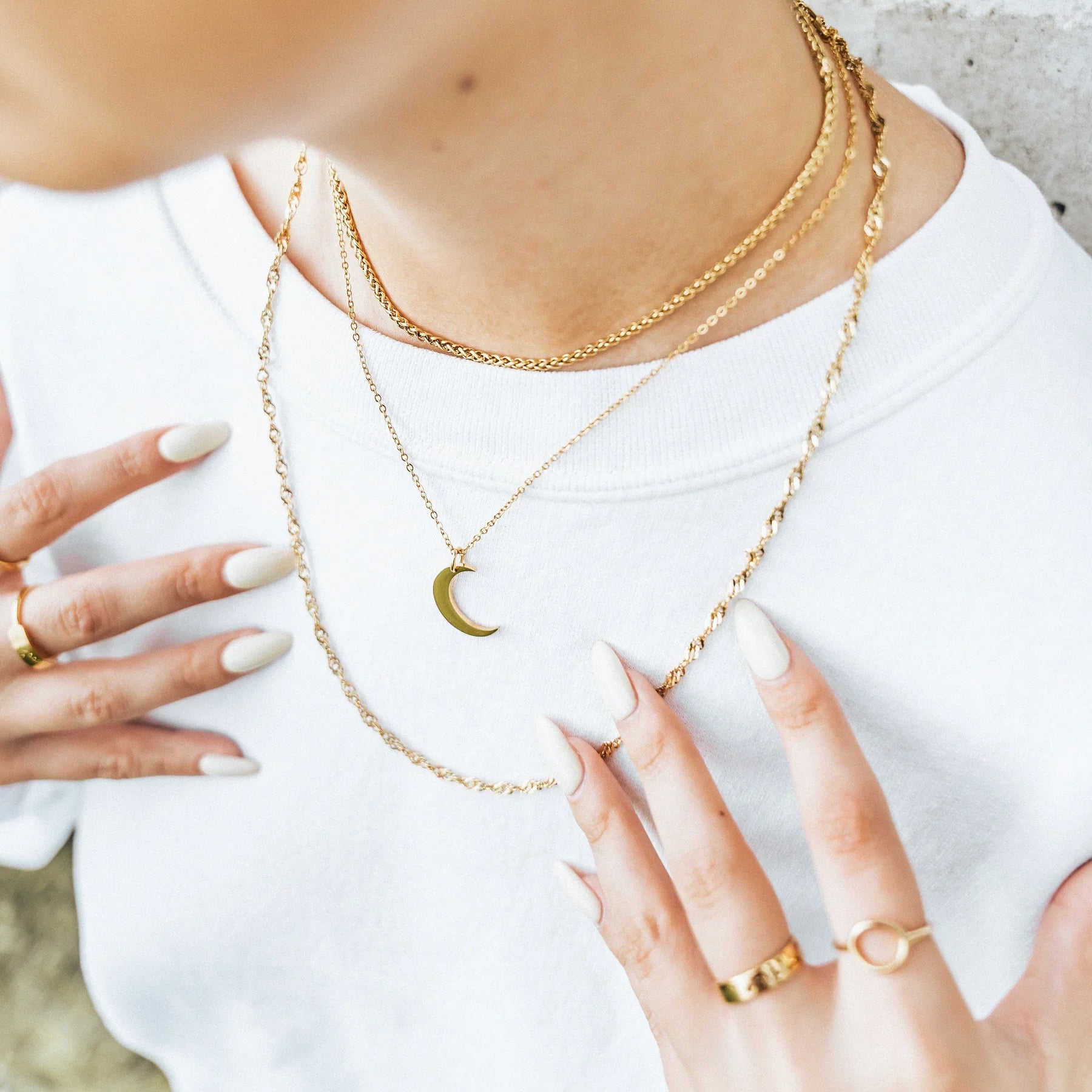 Barakah Nurani Crescent Necklace