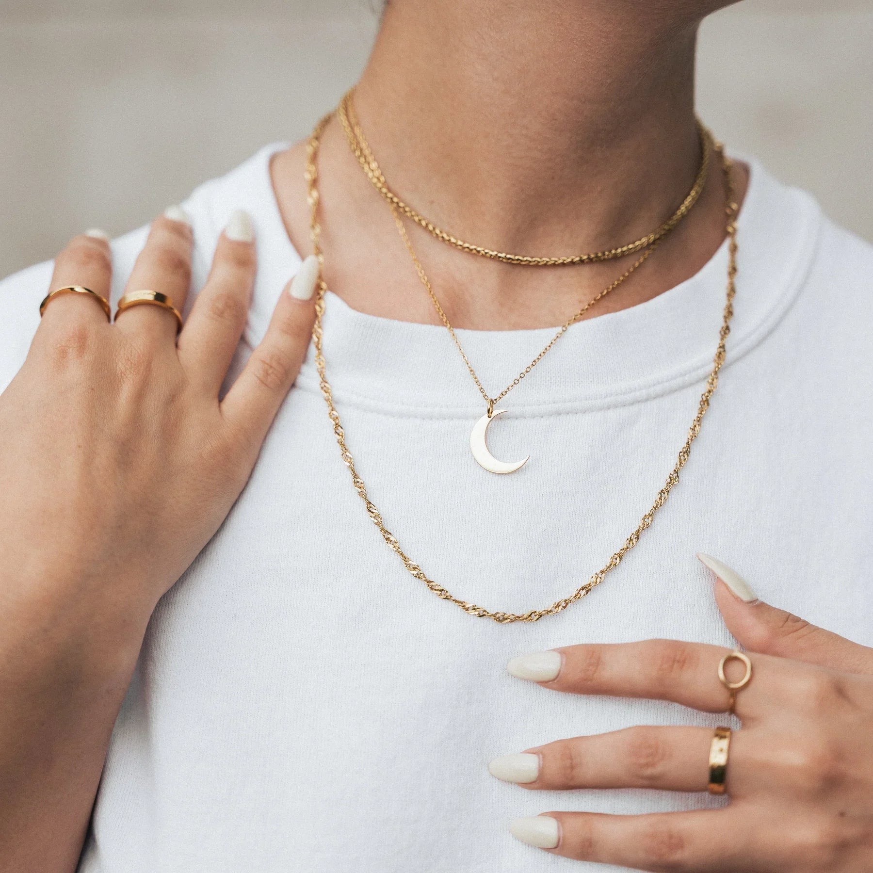 Barakah Nurani Crescent Necklace