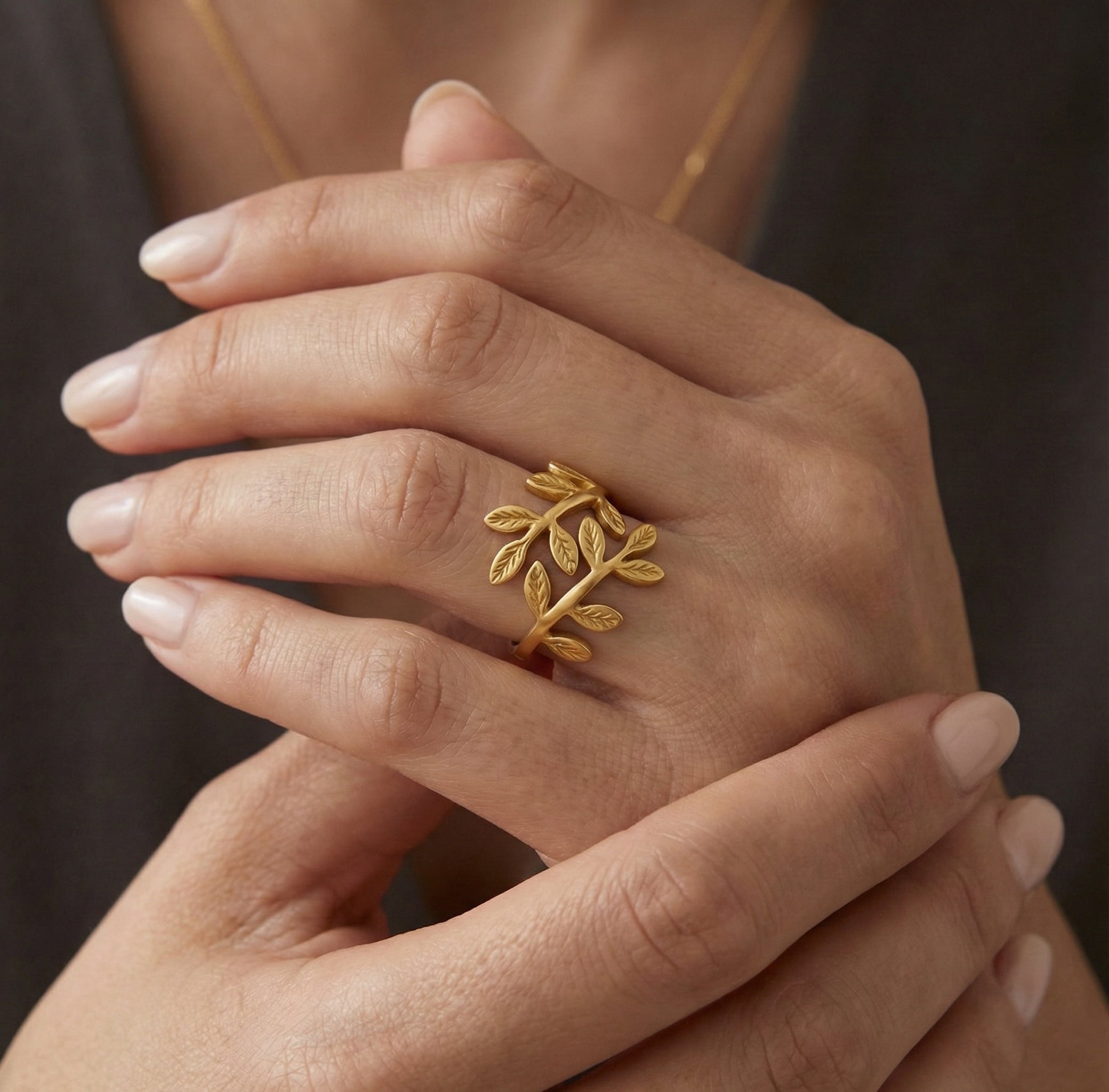 Barakah Palestine Olive Leaf Ring