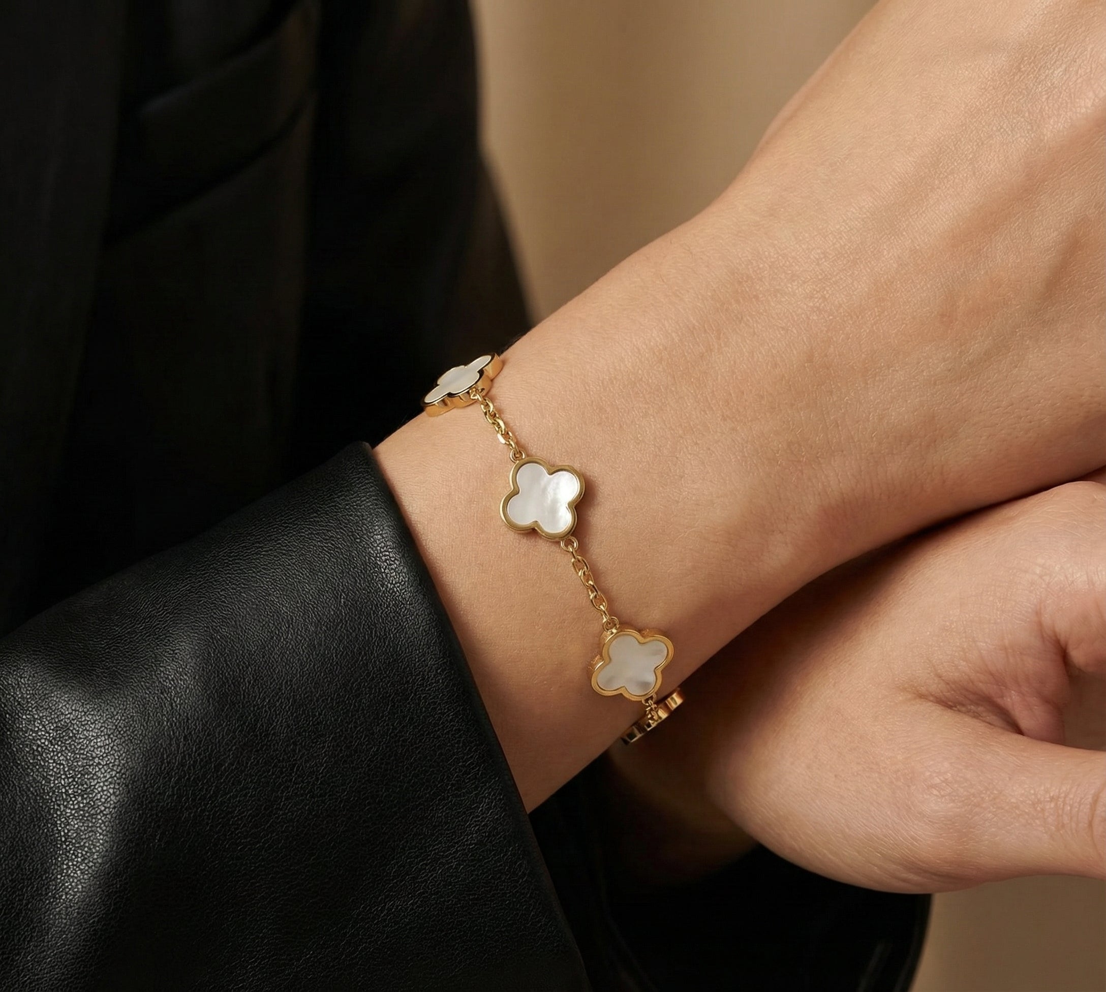 White Clover Bracelet