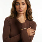 Gold Clover Bangle