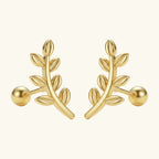 Barakah Sakinah Leaf Earrings