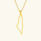 Barakah Palestine Map Necklace