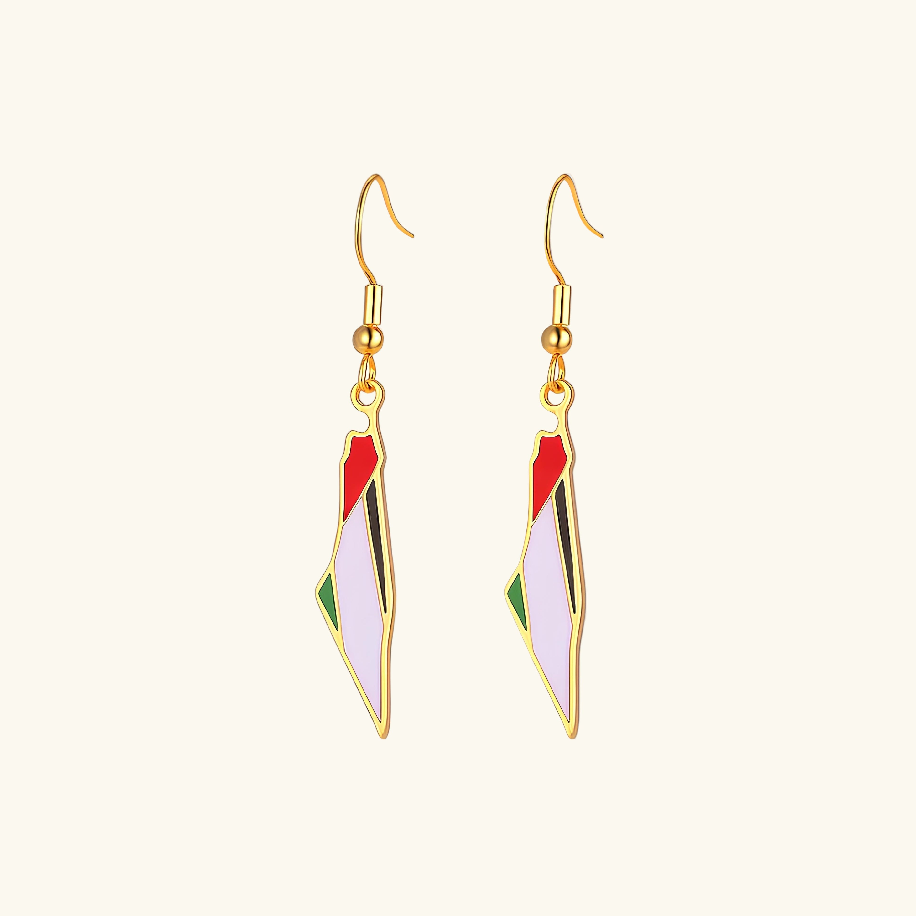 Barakah Palestine Map Earrings