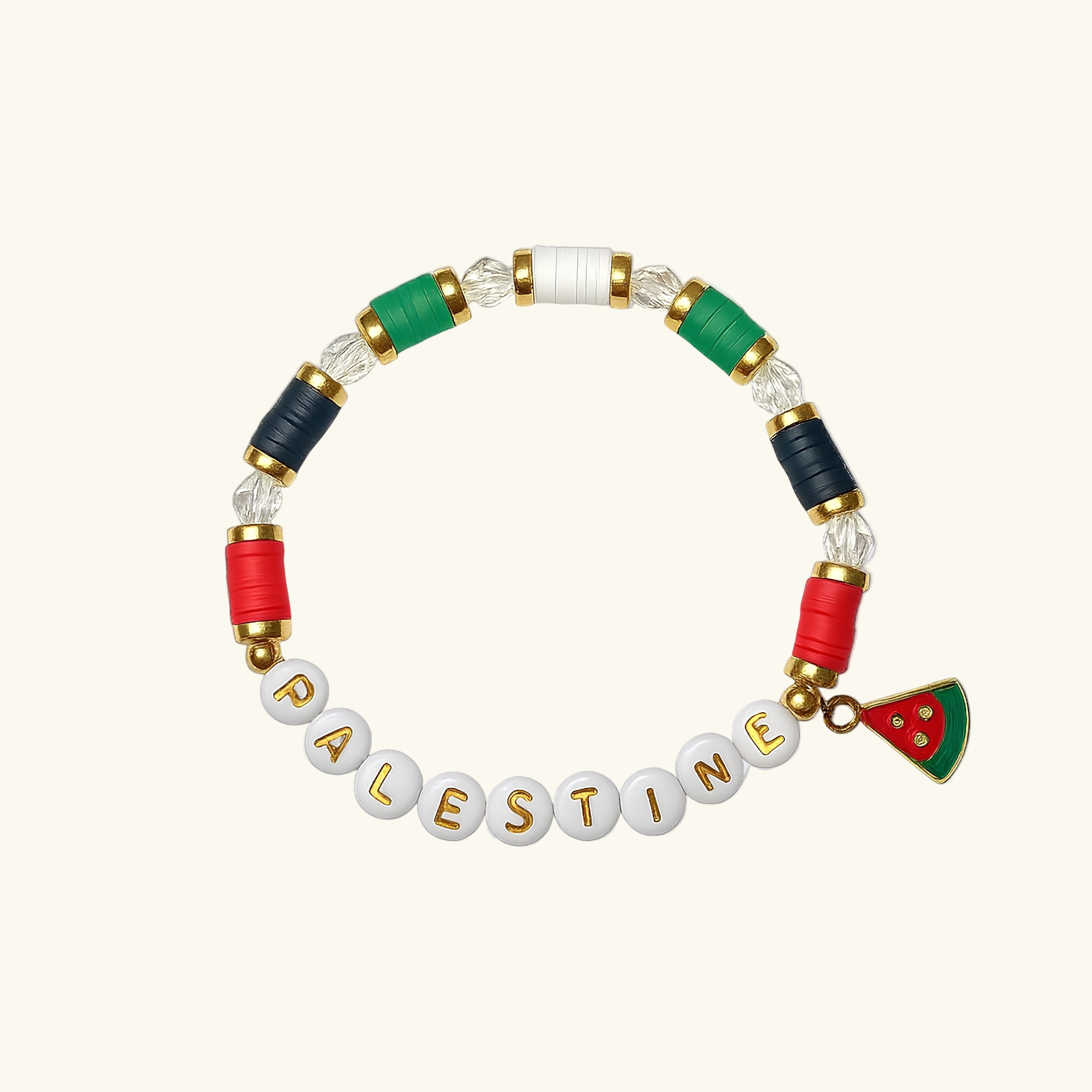 Barakah Palestine Gold Bead Bracelet