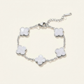 Silver Clover Bracelet