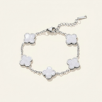 Silver Clover Bracelet