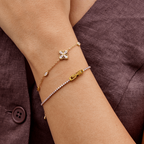 Four Leaf Clover Crystal Bracelet