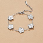 Silver Clover Bracelet